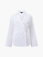 Isabelle Poplin Aysmmetric Shirt - Image 5